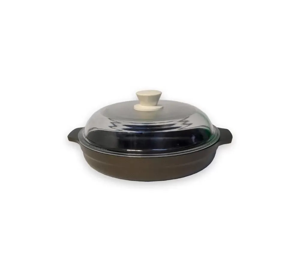 Guisera con Tapa de Vidrio